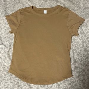 New UltraLite Cropped Rib-Knit T-Shirt